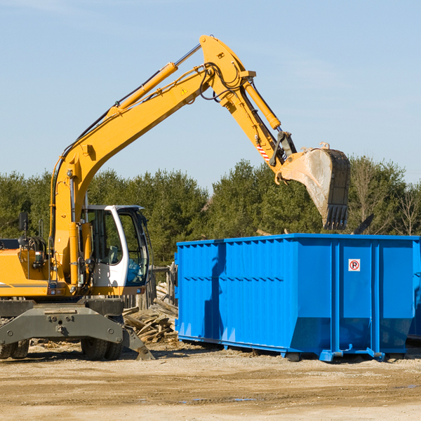 what kind of customer support is available for residential dumpster rentals in Mayesville